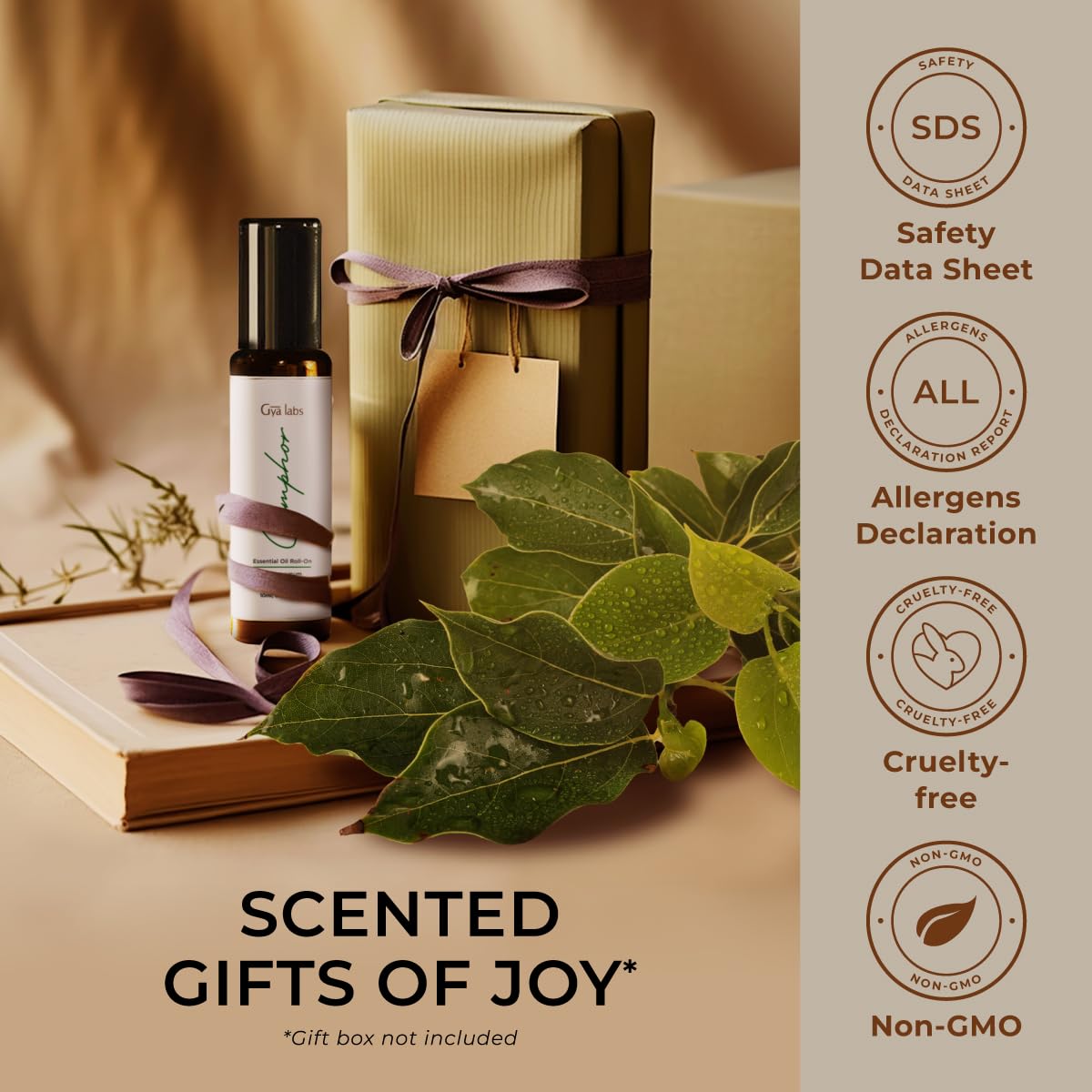 Camphor roll-on for cooling muscle relief during activity