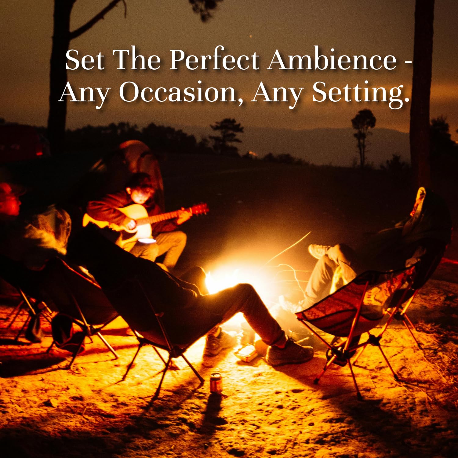 Amber bottles and six fragrance oils in camping set