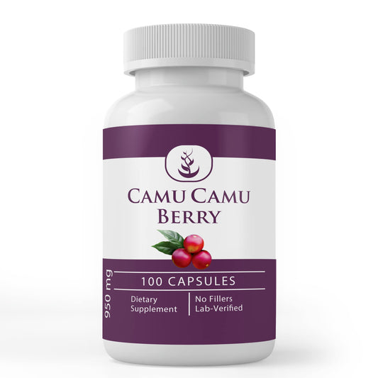 Camu Camu Berry capsules bottle — front view