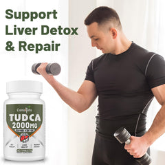 Canarata TUDCA tablets beside bottle