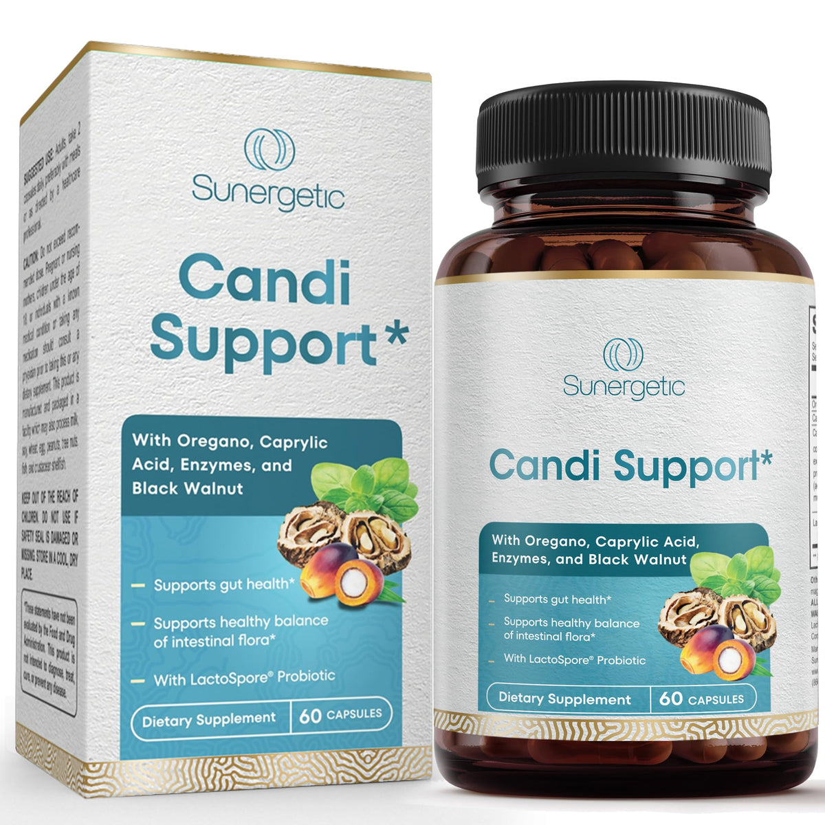 Premium candida cleanse bottle and capsules