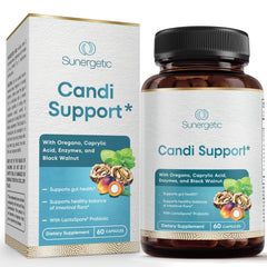 Premium candida cleanse bottle and capsules