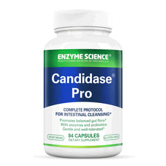 Candidase Pro bottle with label reading 84 capsules