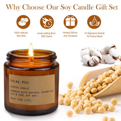 Fresh Rose scented candle in amber glass jar