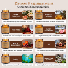 Sweet Grapefruit scented candle in amber glass jar