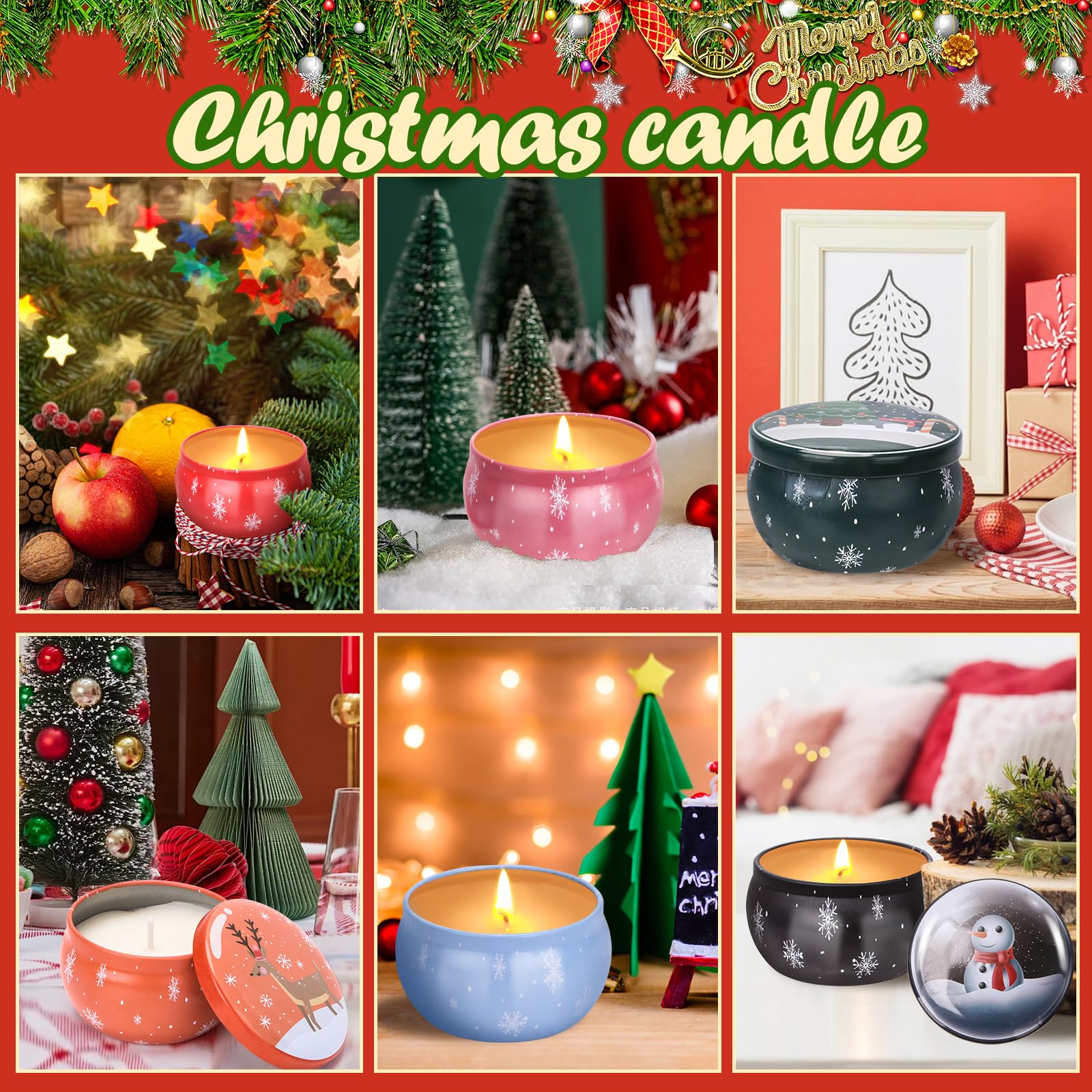 Soy wax candle tin with lemon vanilla scent