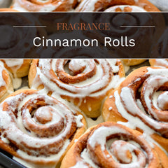 Candle-Lite Cinnamon Rolls 18 oz packaging and label