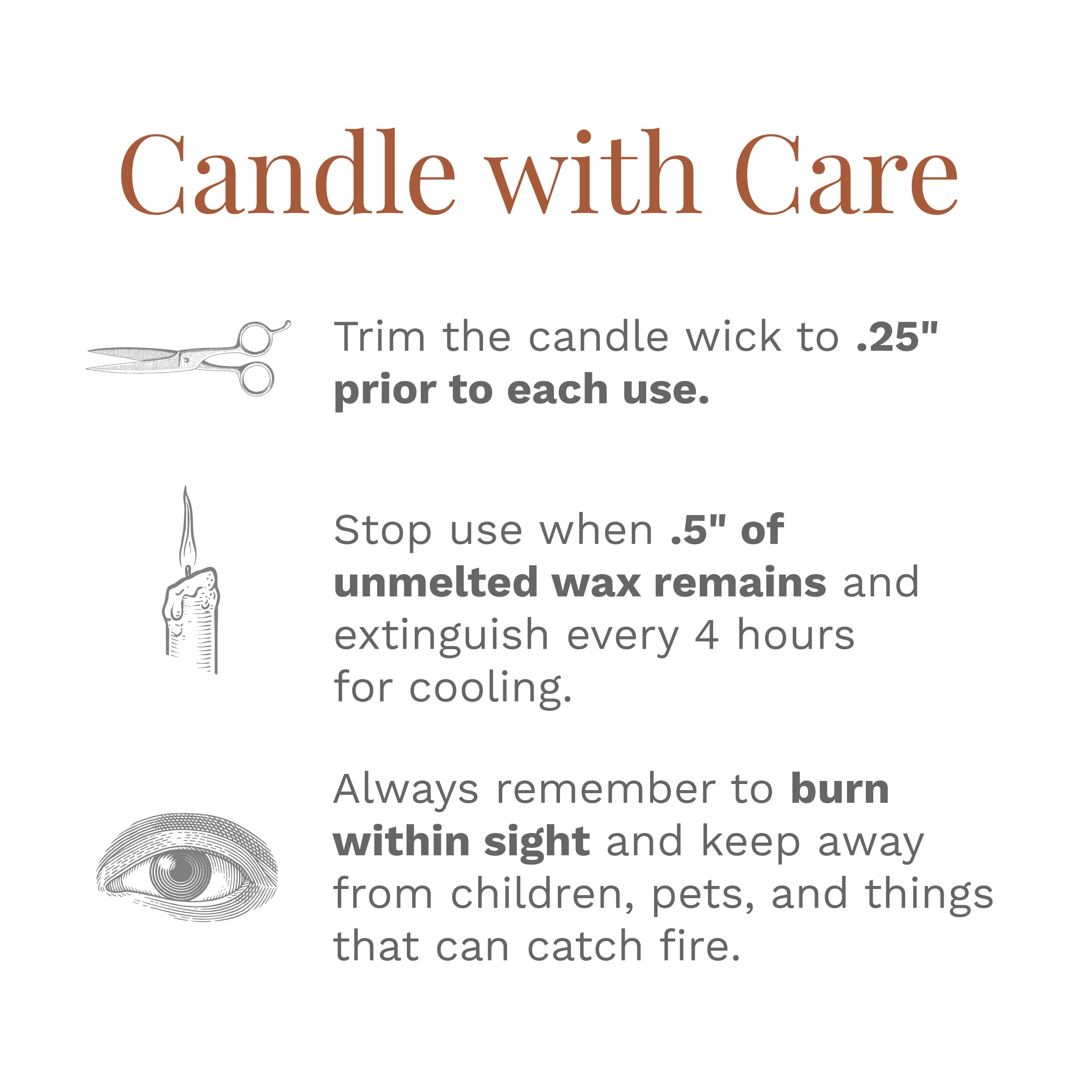 Candle-Lite Cinnamon Rolls burn time up to 110 hours label