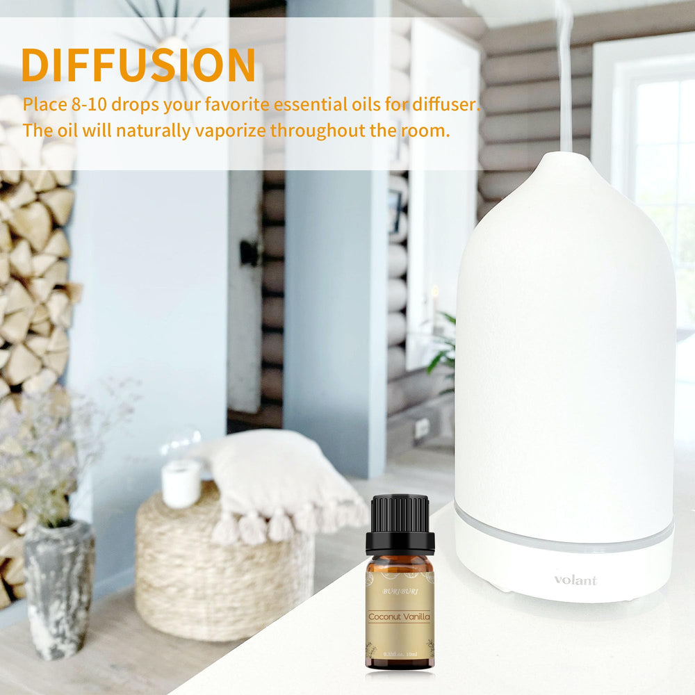 Candle making with coconut vanilla essential oil