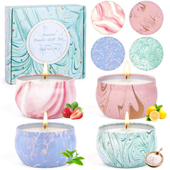 Wood Sage & Sea Salt scented candle in a glass jar