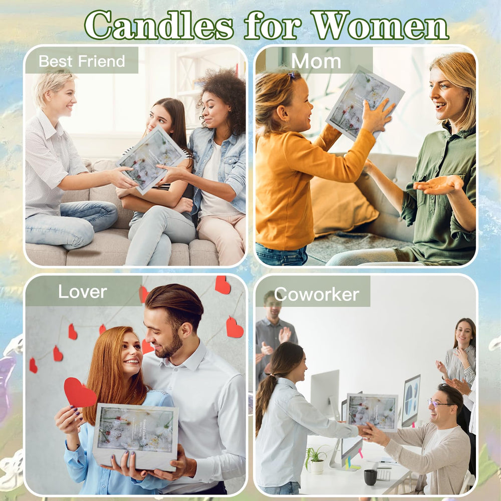 Scent lineup for 12 candles: Champagne Rose, Vanilla, Orange, Coffee, White Peach Sandalwood, Lavender, Jasmine, Mango Almond, Secret Mint, Mahogany Teakwood, Cinnamon Apple, Cactus Flower