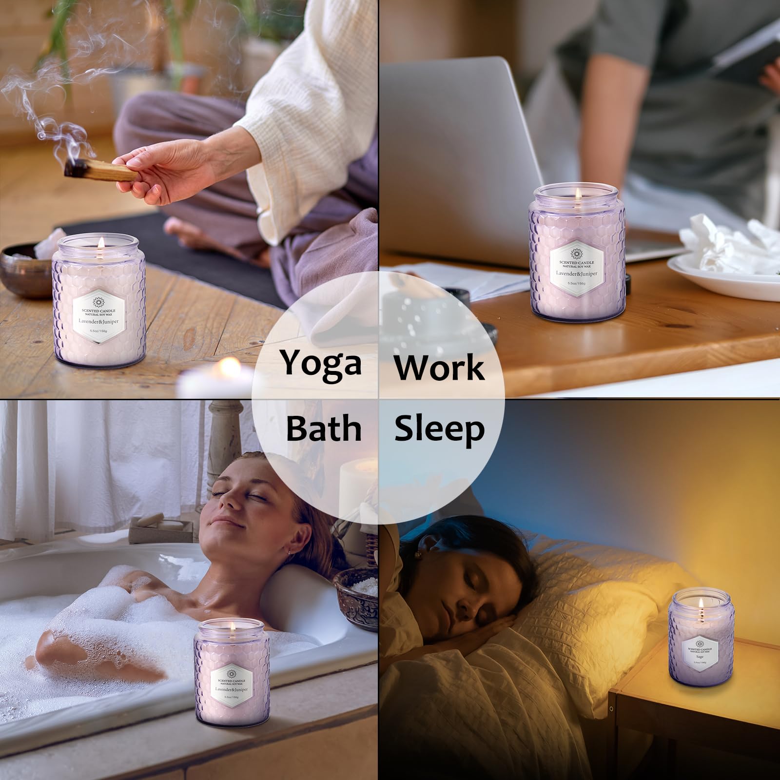 Gift-ready aromatherapy candle set arranged for home décor