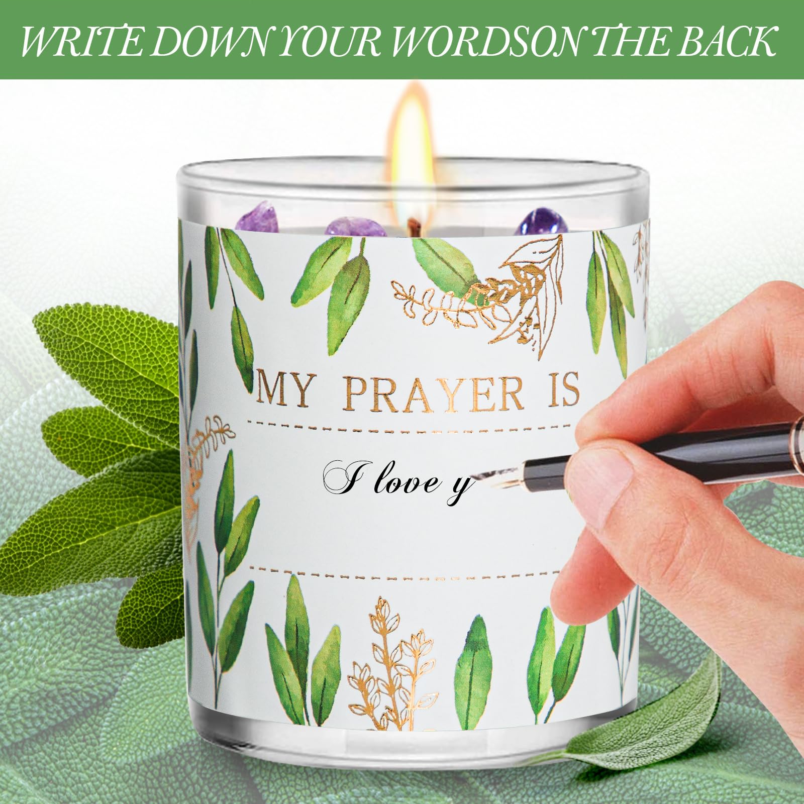 Recyclable candle jar shown for home decor and storage