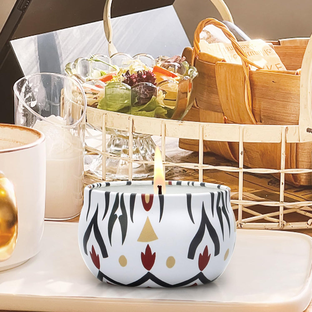 Close-up of 2.5 oz soy wax candle jar
