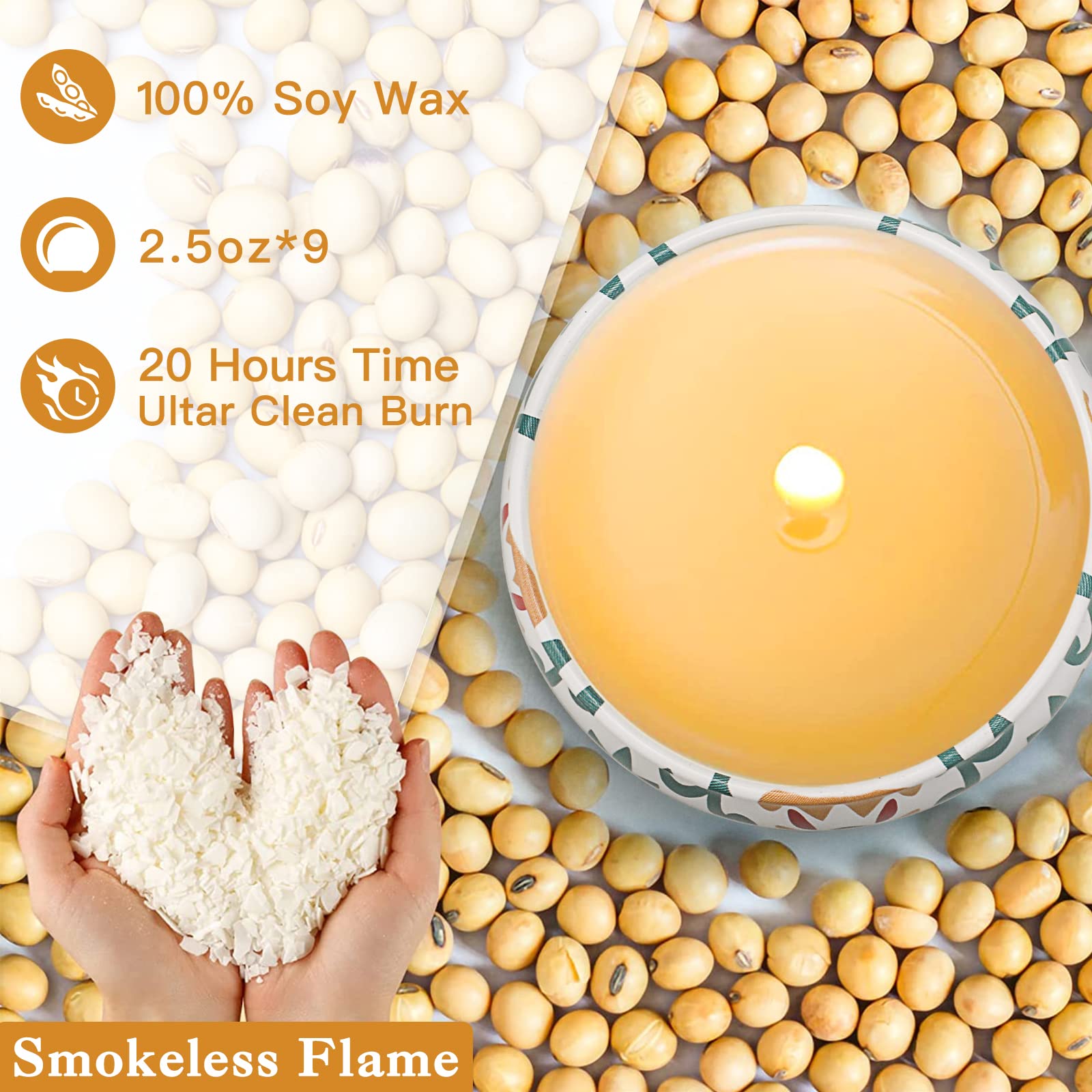 Home decor scene with lit candles