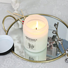 Natural soy wax candle with lead-free cotton wick