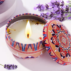 Scented candles ideal for spa, yoga studios, bedrooms, bathrooms, and decor