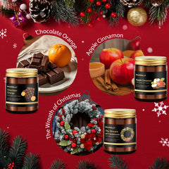 Soy candle with Christmas Spice scent