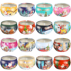 Natural soy wax 2.5oz candles arranged for gifting