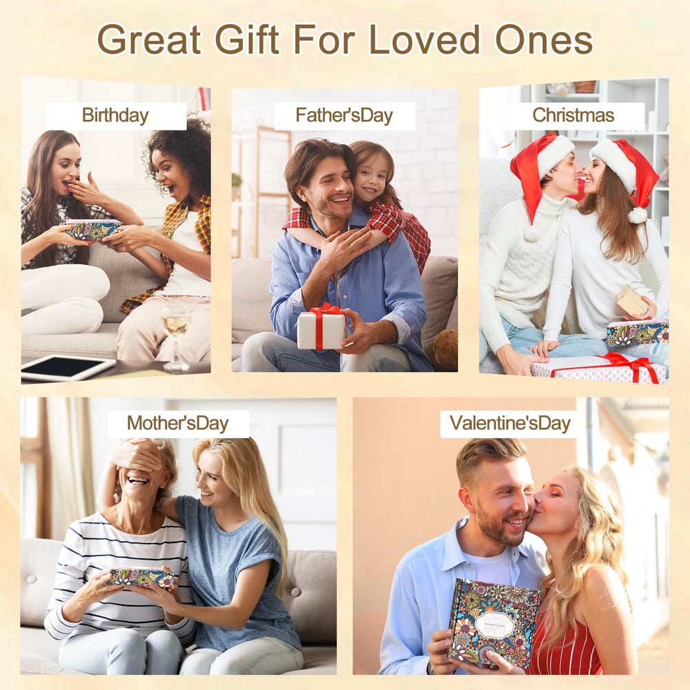 Gift box containing the four candles, ideal for Mother's Day, holidays, and birthdays