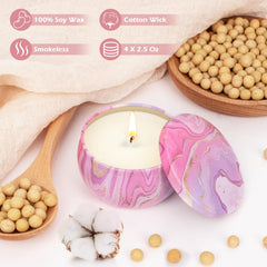 Mediterranean Fig scent aromatherapy candle in a decorative jar