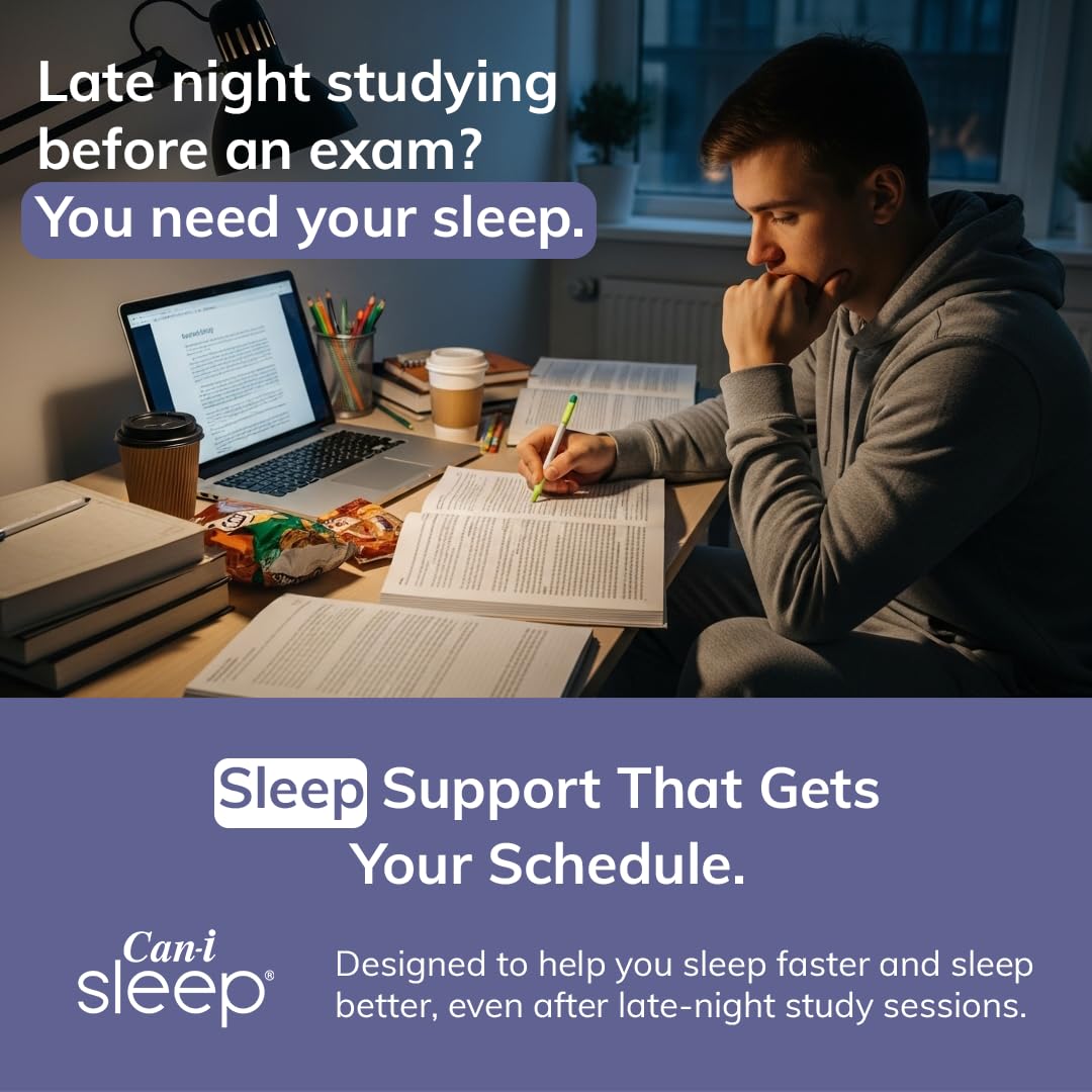 Person sleeping peacefully after using Cani Sleep Spray