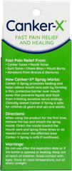 Packaging box and bottle of Canker-X Mouth Sore Spray