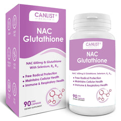 CANLIST NAC 600mg with Glutathione 400mg capsules for liver health
