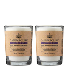 Cannabolish Lavender Smoke Odor Eliminating Candle 7 oz in lavender scent