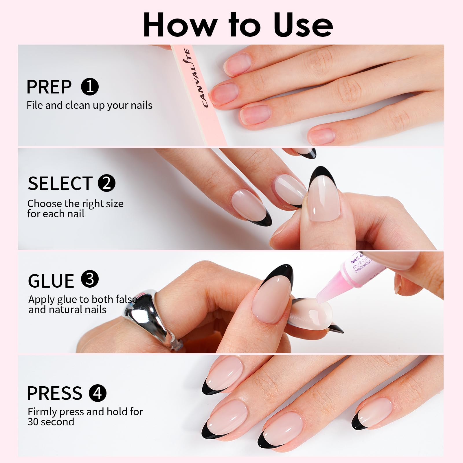CANVALITE ready-to-wear nails ideal for weddings and special events.