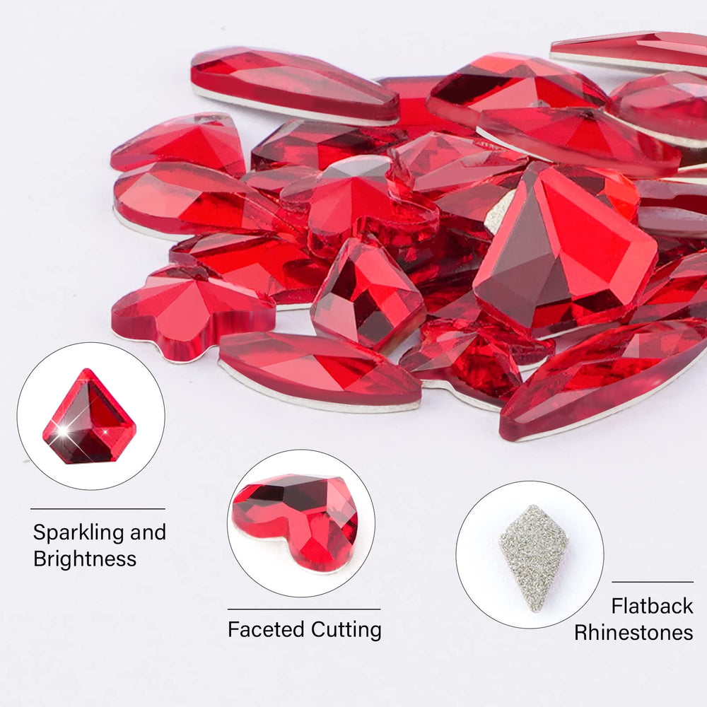 Canvalite rhinestone picker and tweezers help place stones with precision.