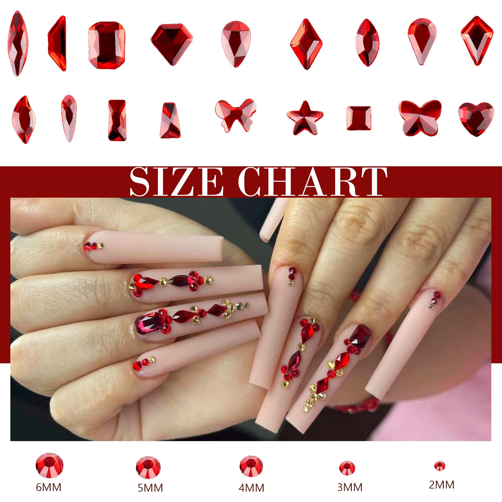 Canvalite round flatback crystals 2720pcs provide dazzling shine for nails and crafts.