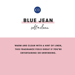 Blue Jean diffuser oil refill shown with diffuser setup