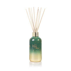 Capri Blue Glimmer Reed Diffuser Set in Crystal Pine bottle with 8 oz capacity