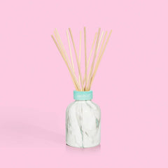 Capri Blue Modern Marble Reed Diffuser set styled in home decor