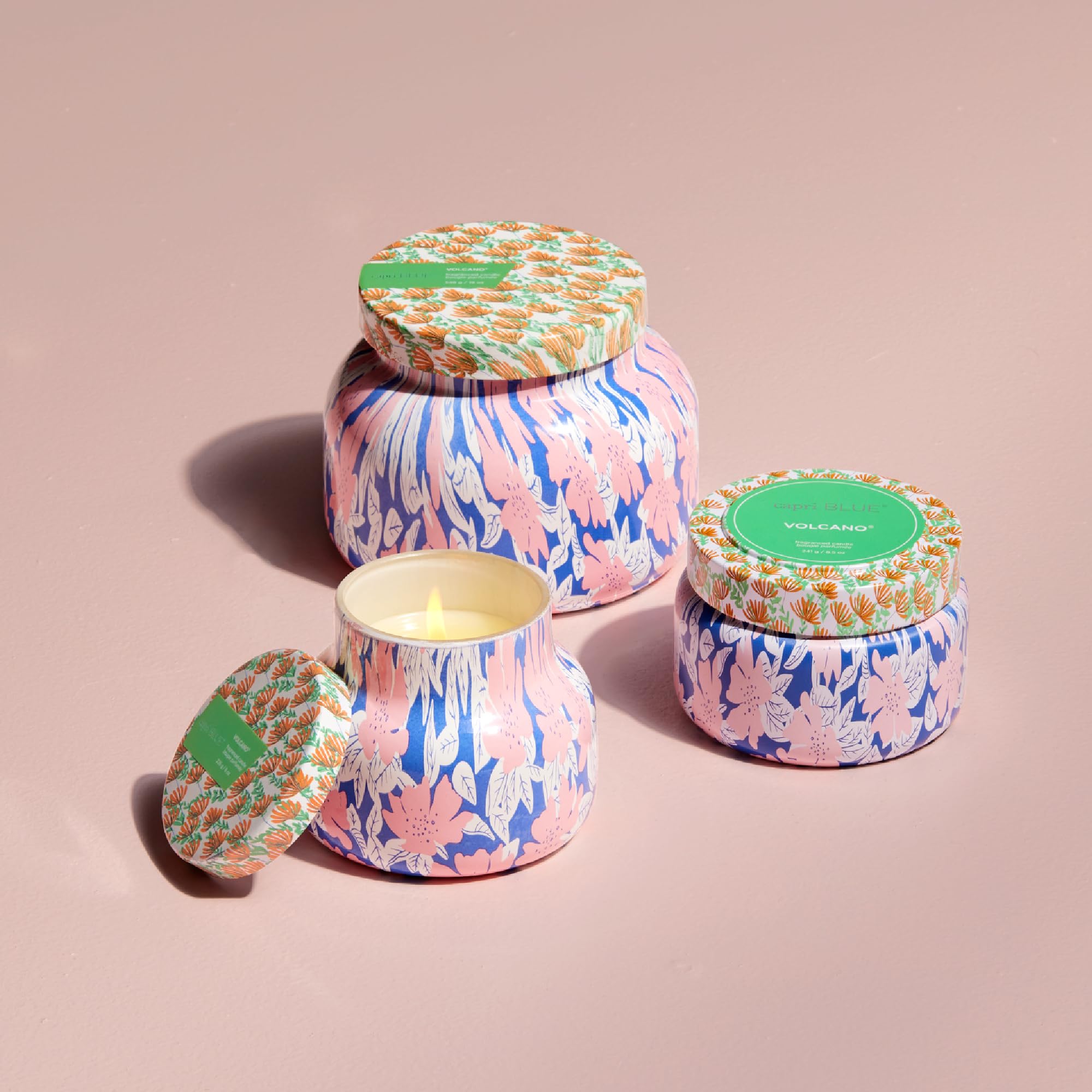 Lit Capri Blue Pattern Play 8 oz candle