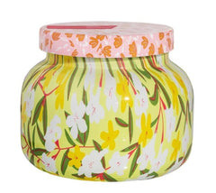 Capri Blue Pattern Play Aloha Orchid 19 oz Signature Jar Candle front view