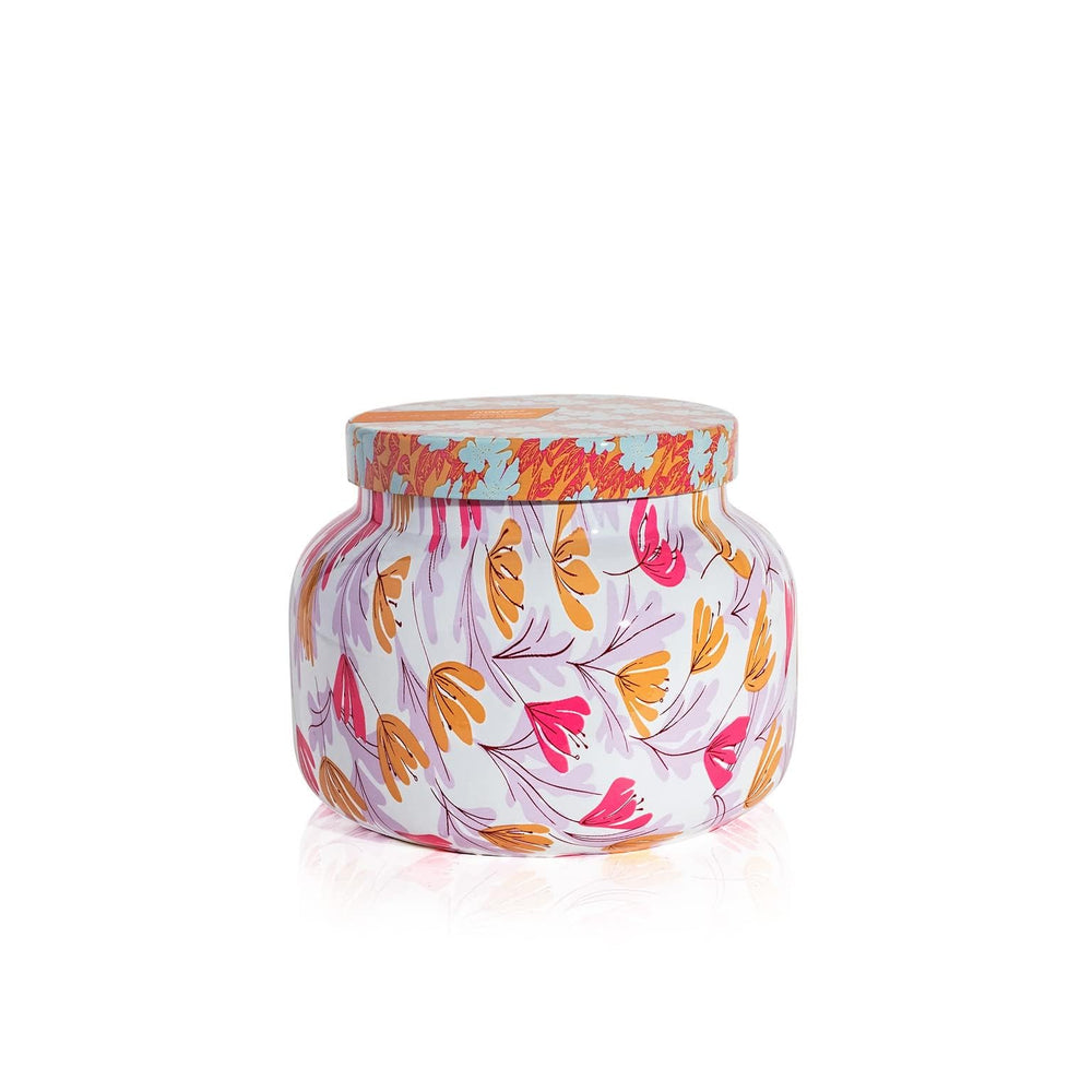 Capri Blue Pineapple Flower Pattern Play 19 oz candle in glass jar