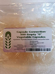 Vegan and vegetarian empty capsules in resealable bulk bag