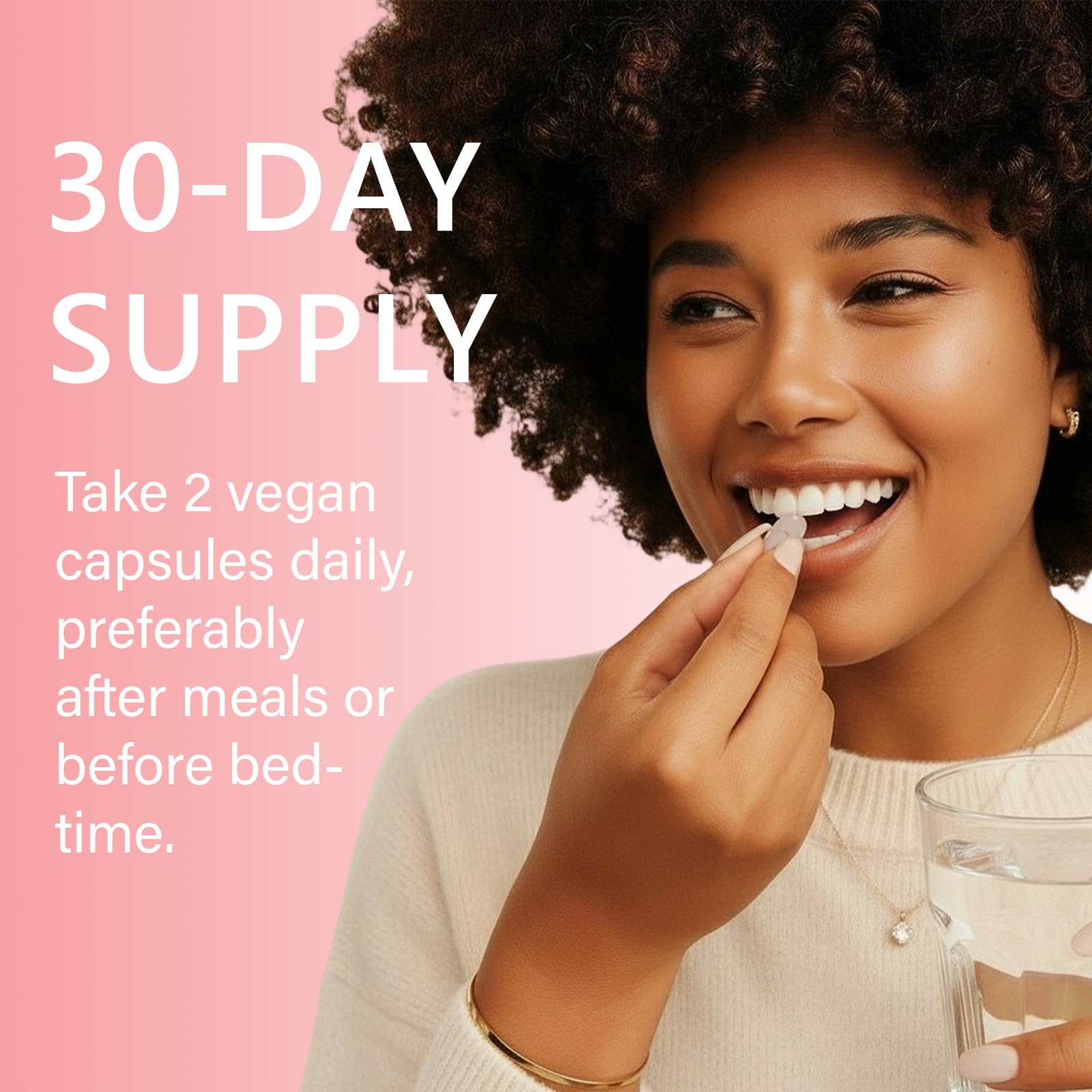 Two easy-to-swallow vegan capsules