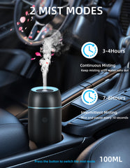 Ultrasonic mist emitting from the diffuser
