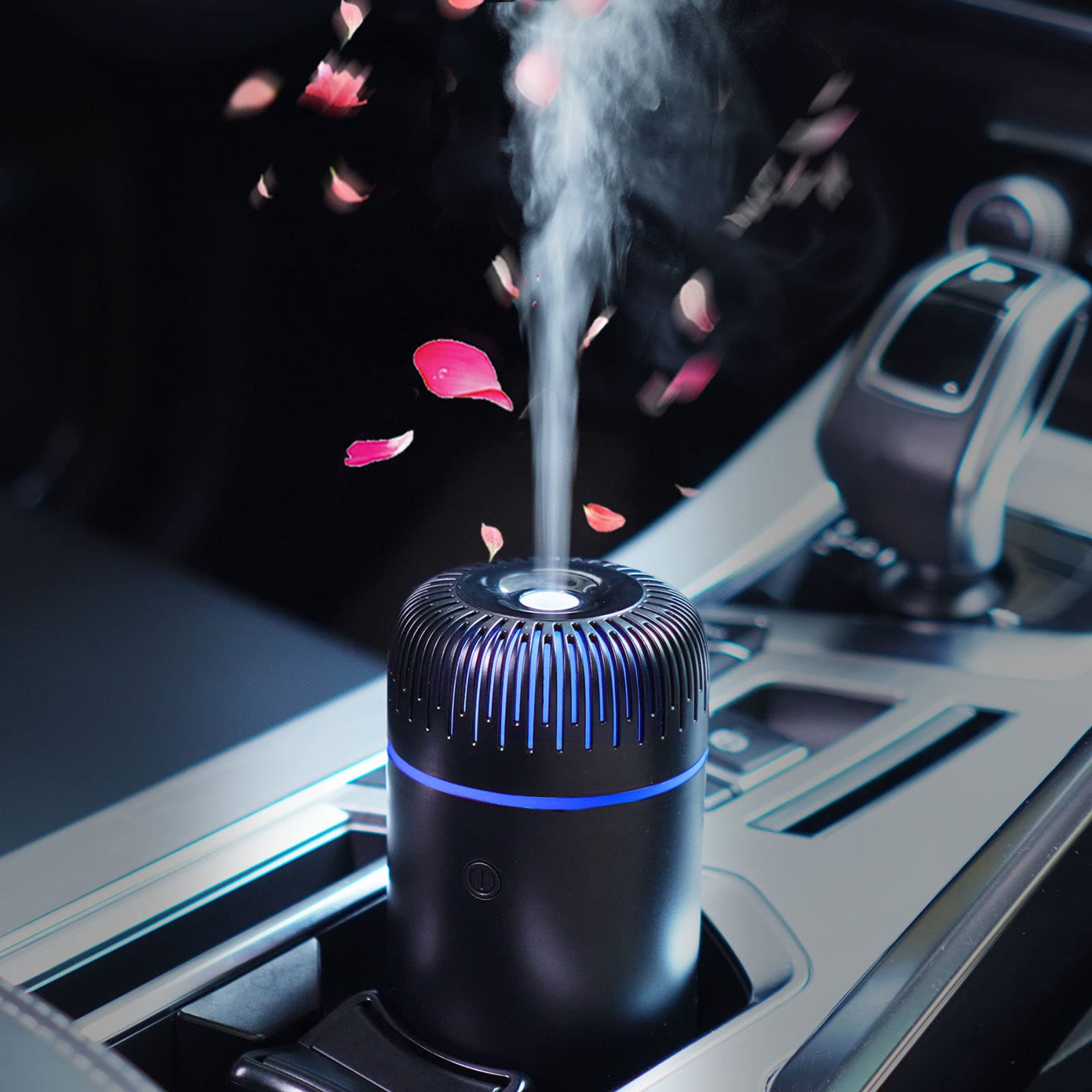 Car Diffuser Humidifier in black with USB connection