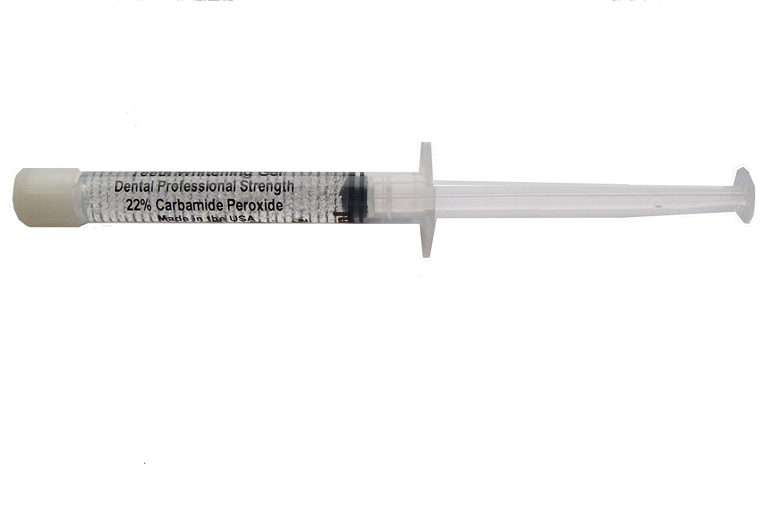 Carbamide peroxide whitening gel 22% tube and syringes