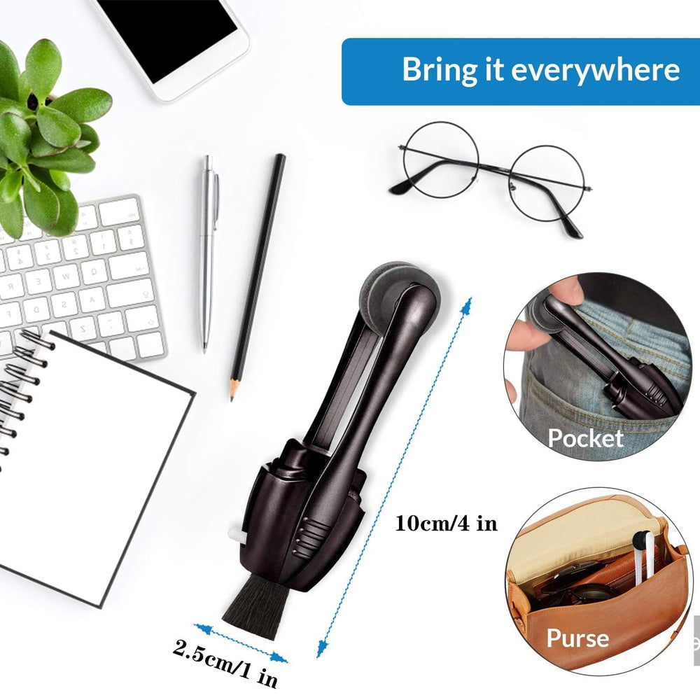 Carbon microfiber eyeglasses cleaner product shot