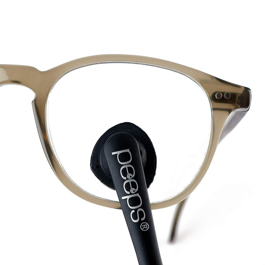 Peeps Eyeglass Cleaner Injected White - angled view
