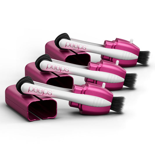 Peeps CarbonKlean glasses cleaner bottle in soft touch pink