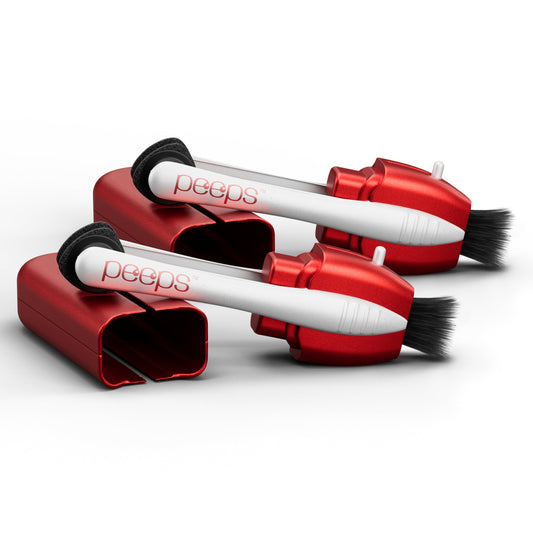 CarbonKlean Peeps Glasses Cleaner in Soft Touch Red – 2 Count (hero image)