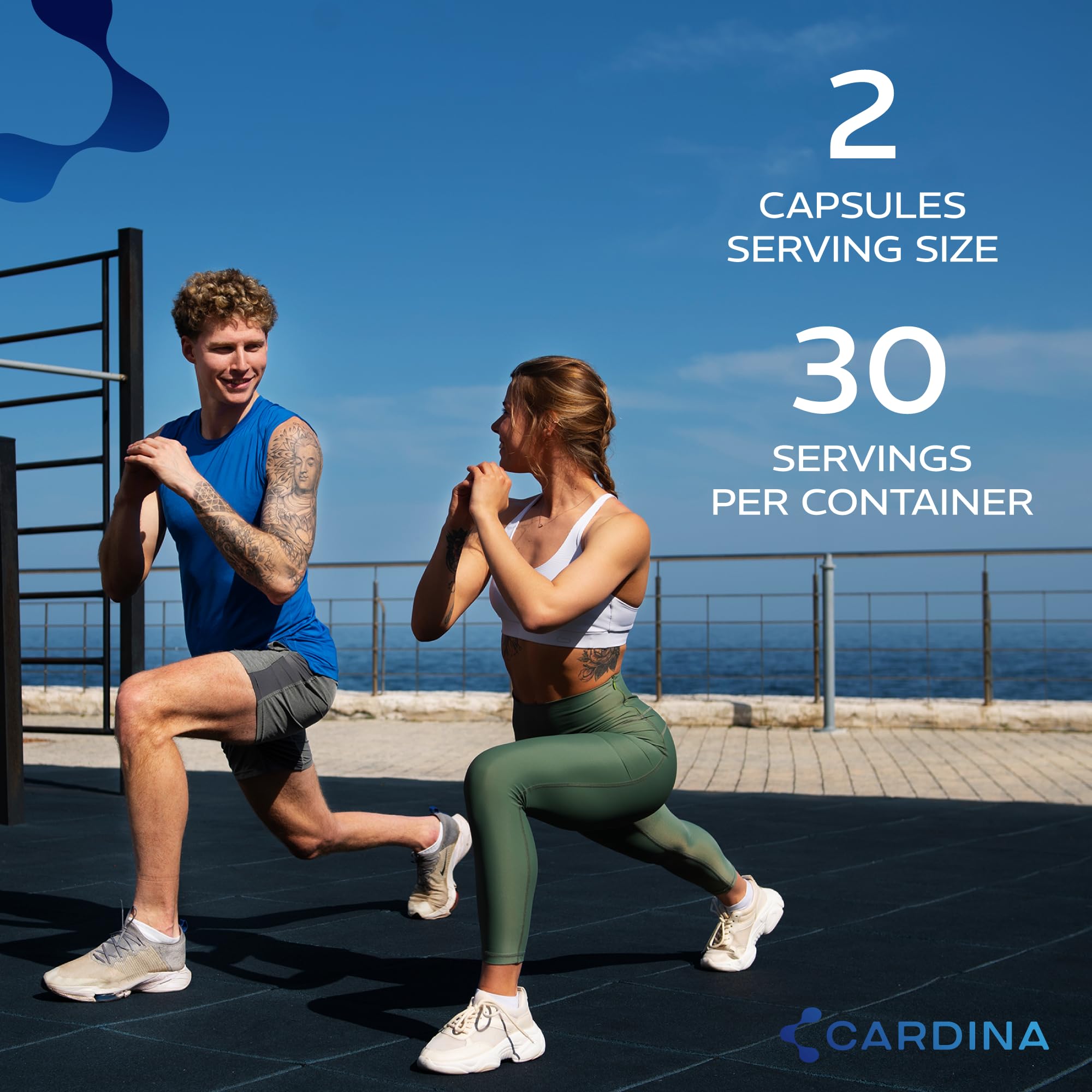 Product shot of Cardina B12 vitamins bottle on a white background