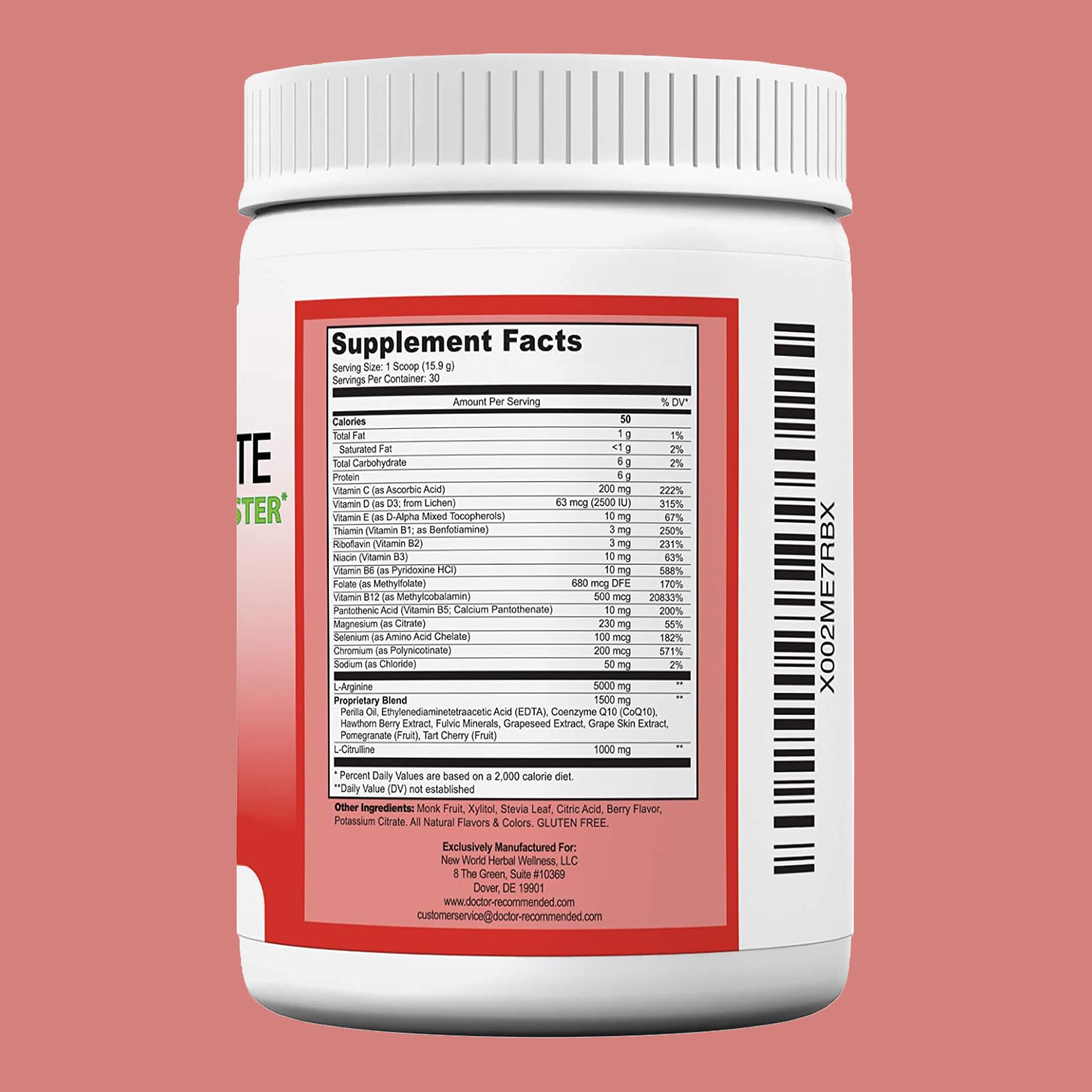 Cardio Complete ingredients and supplements list