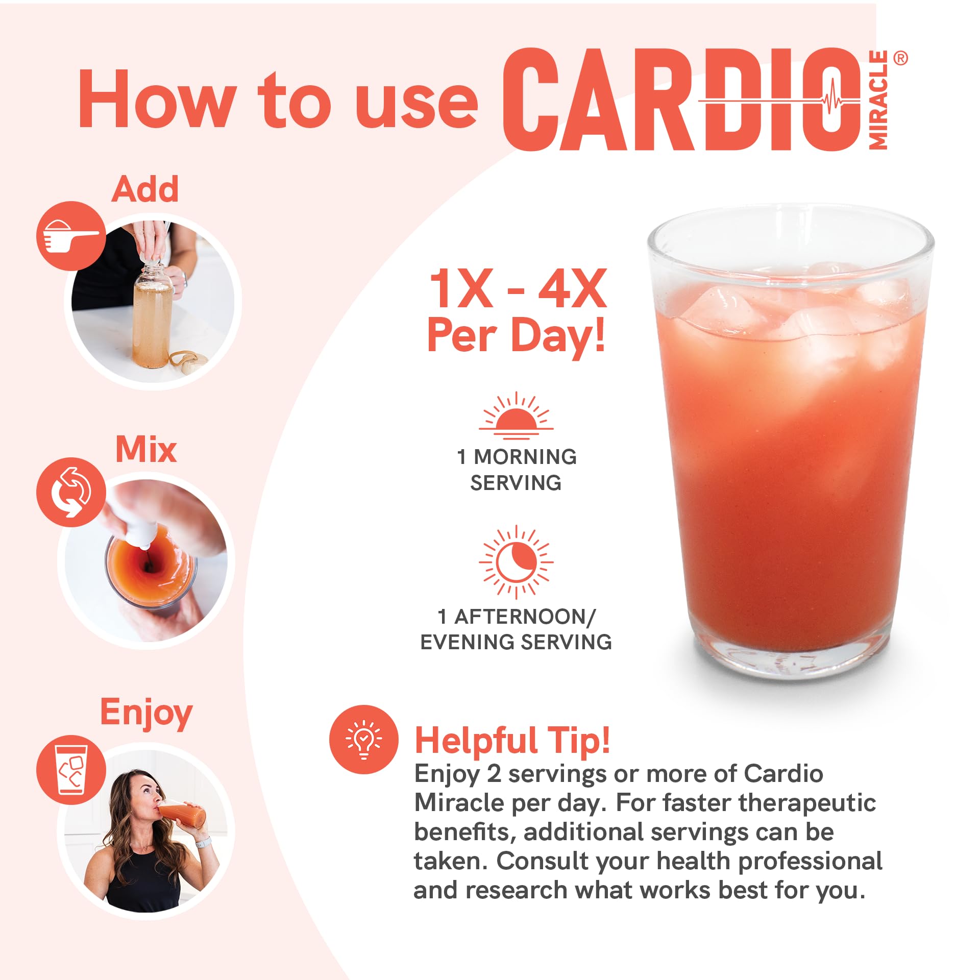 Close-up of Cardio Miracle bottle